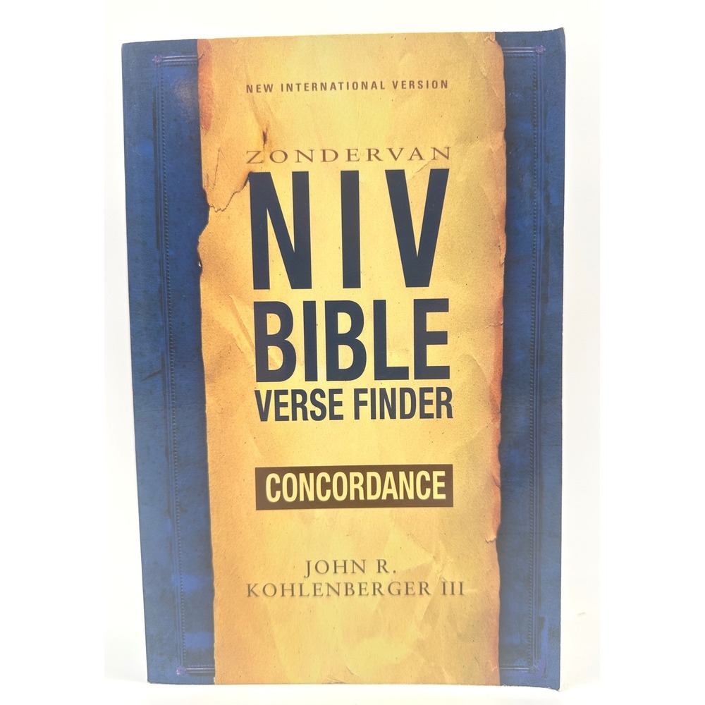 Zondervan NIV Bible Verse Finder Concordance Paperback John R. Kohlenberger III